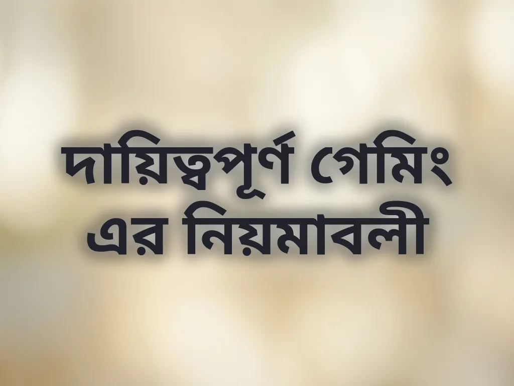 দায়িত্বপূর্ণ গেমিং
